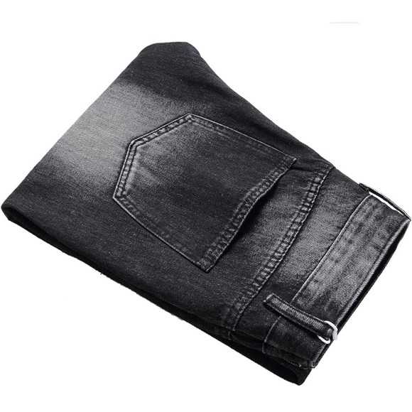 AMABCDET Men’s Ripped Jeans Relaxed Fit Distressed Destroyed straight Leg; Sz 40 - Picture 6 of 13